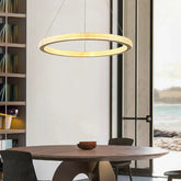 Kristall Guld Ring Modern Pendellampa